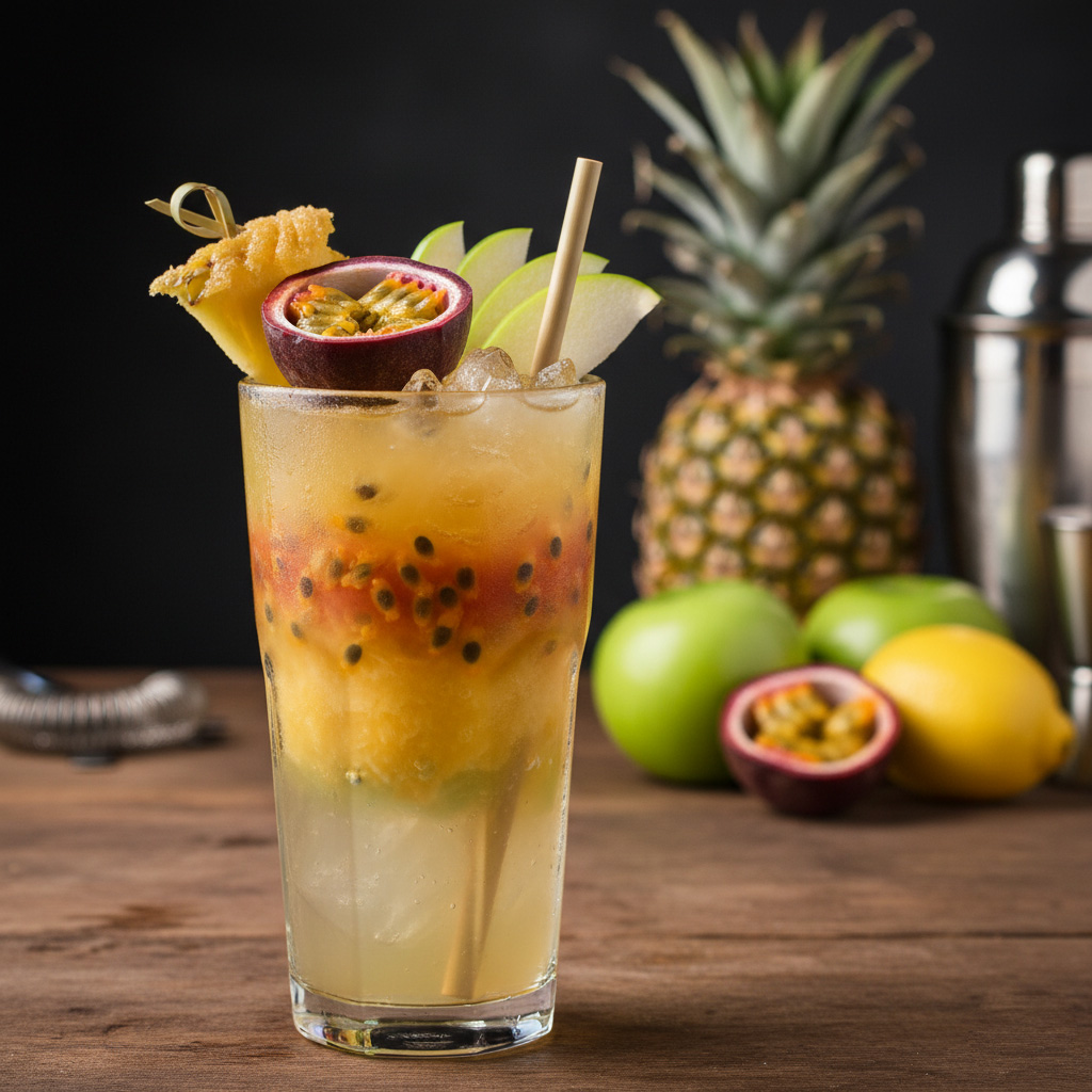 Cocktail sublimé par le sucre raffiné de Princesse Tatie